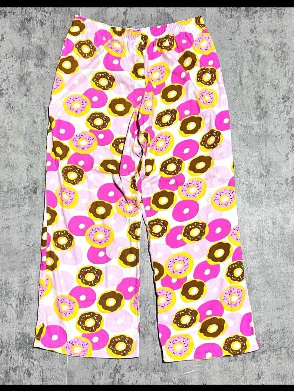 PINK Victoria's Secret  Sprinkle DONUT Flannel Pajama Pants Women’s Large